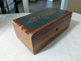 Vintage Lane Christmas Cedar Dresser Jewelry Trinket Chest - Free Shipping -4