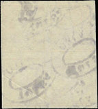 VEGAS - 1909 Lincoln 2c Imperf Used Block Of 4 - Scott 368 - Crease & Small Tear
