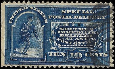 c1895 - Sc# E5 Special Delivery Stamp Used with Excellent Centering! #2