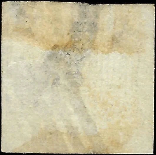 1852 Roman States, Italy 8b Stamp - Used with Thin - Scott 8