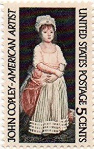 1965 John Copley- Artist- Single 5c Postage Stamps, Scott 1273, MNH, OG