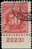 VEGAS - 1930 Postage Due 50c - Sc# J76 Used With Plate Number - Verified P11