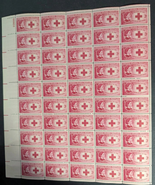 1948 USA Red Cross 3c Sheet -Scott 967 -MNH, Undisturbed OG - No Sig Flaws -3