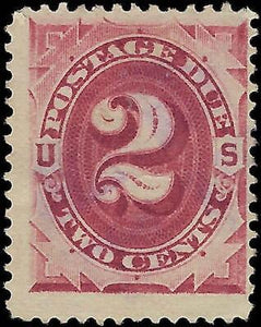 VEGAS - 1891 Postage Due 2c - Scott J23 - Very Light Cancel - Fresh!