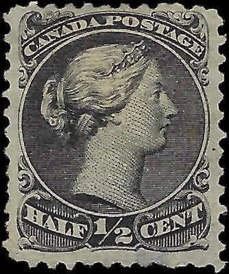 VEGAS - 1868 Canada Queen Victoria- 1/2c - Scott 21c? - No Gum - Read Description