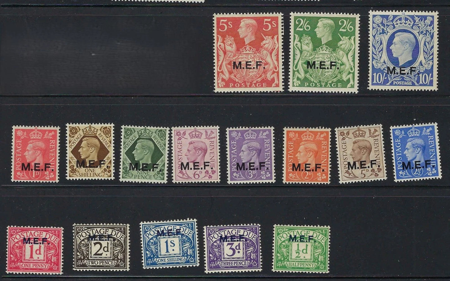 1942 Britain N Africa Stamp Set - Scott 1-9, 14,15, J1-J5 - MNH, OG - Cat= $130!