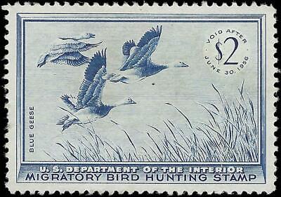 VEGAS - 1955 Duck Hunting Stamp - Scott RW22 - MNH - Small Pulled Perf