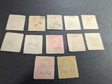 VEGAS - 1890-93 Short Set - Scott 219-228 - Used - Incl 3 Versions Of 2 Cent