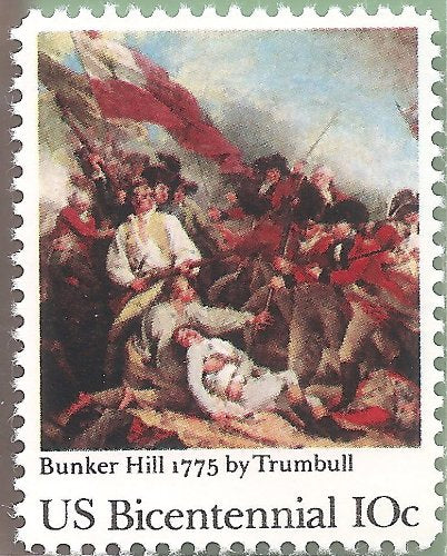 1975 Bunker Hill by Trumbull Single 10c Postage Stamp, Scott 1564, MNH, OG