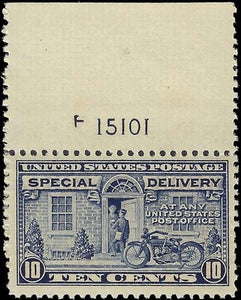 c1922 - #E12 Special Delivery 10c -MNH, Undisturbed OG (Perf 11) with Plate #