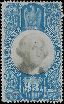 VEGAS - 1862-71 Revenue - Scott R125 - No Cut Cancel - Nice Centering! - Clean