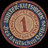 c1931 Germany 1pf - Cinderella Winter-Hilfswerk - Thin