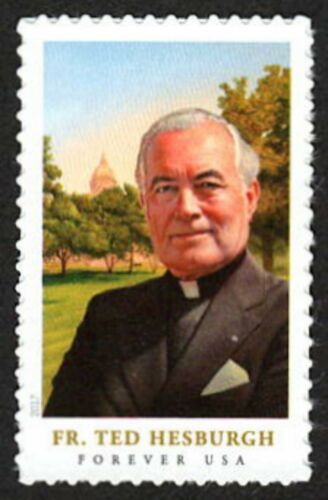 2017 Father Theodore Hesburgh Single Forever Postage Stamp, Scott 5241, MNH, OG