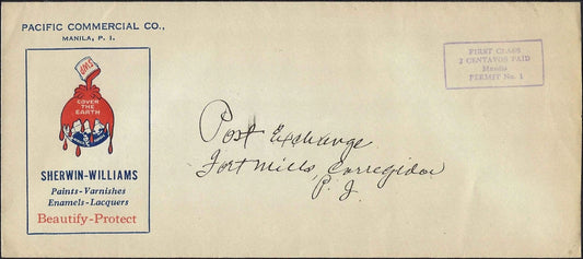 Philippines Sherwin Williams Advertising Cover Fort Mills Corregidor