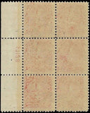 c1925 -#J68 1/2c Postage Due Plate Block of 6 -Canceled But MNH, Undisturbed OG