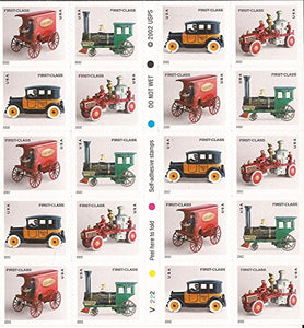 2002 Antique Toys Block of 20 37c Postage Stamps, Sc#3629e, MNH, OG