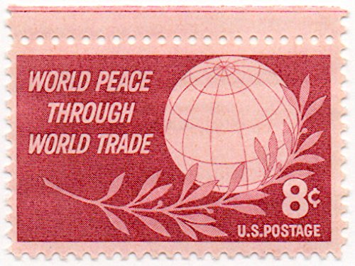 1959 World Trade Single 8c Postage Stamp, Scott1129, MNH, OG