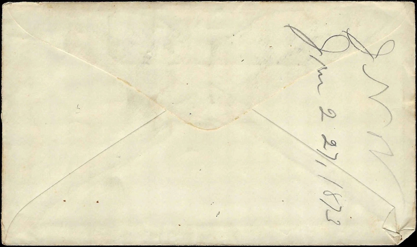 c1873 - Wells Fargo "Over Our California & Coast Routes" Postal Stationary