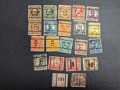 VEGAS - 1922-25 Scott 551,552,554-571 Used Precanceled Near Set