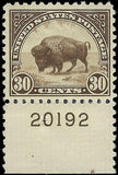 c1923 - USA 30c Bison - Scott 569 - MNH, Undisturbed OG With Plate #