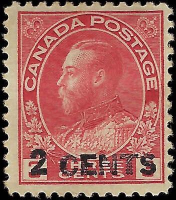 VEGAS - 1926 Canada - King George V 2c Overprint - Scott 139 - MH