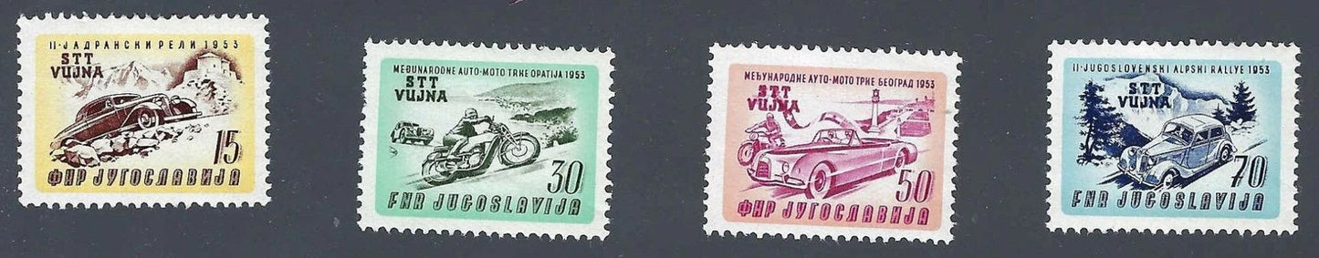 1953 Yugoslavia-Trieste Zone B - Scott 79-82 - MNH, Undisturbed Gum Full Set!