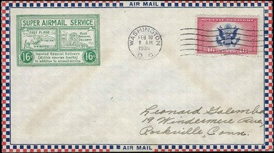 c1936 - CE2 16c Air Mail Special Delivery First Day Cover - Nice! -FN1449