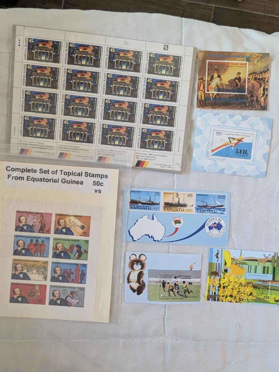 Box of Sheets/ Souvenir Sheets -Mostly Modern -Various Countries -See 46 Photos