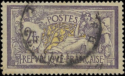 c1900 France 2F - Scott 126 - Used - Solid - Nice Centering! - Cat= $75