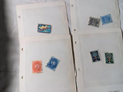 United Nations UN Stamp Collection in stock Cards -See ~47 Photos in Description