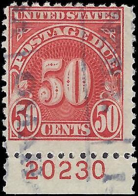 VEGAS - 1930 Postage Due 50c - Sc# J76 - Used With Plate Number - P11