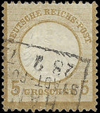 c1872 Germany 5gr - Scott 6 - Solid - Cat= $85