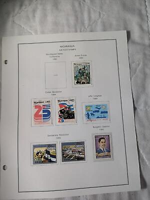 1982-89 Nicaragua on Pages - Used - Well Filled - See ~71 Photos