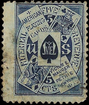 Pre-1900 Private Die Playing Cards - Scott RU13 - Flaws as Shown