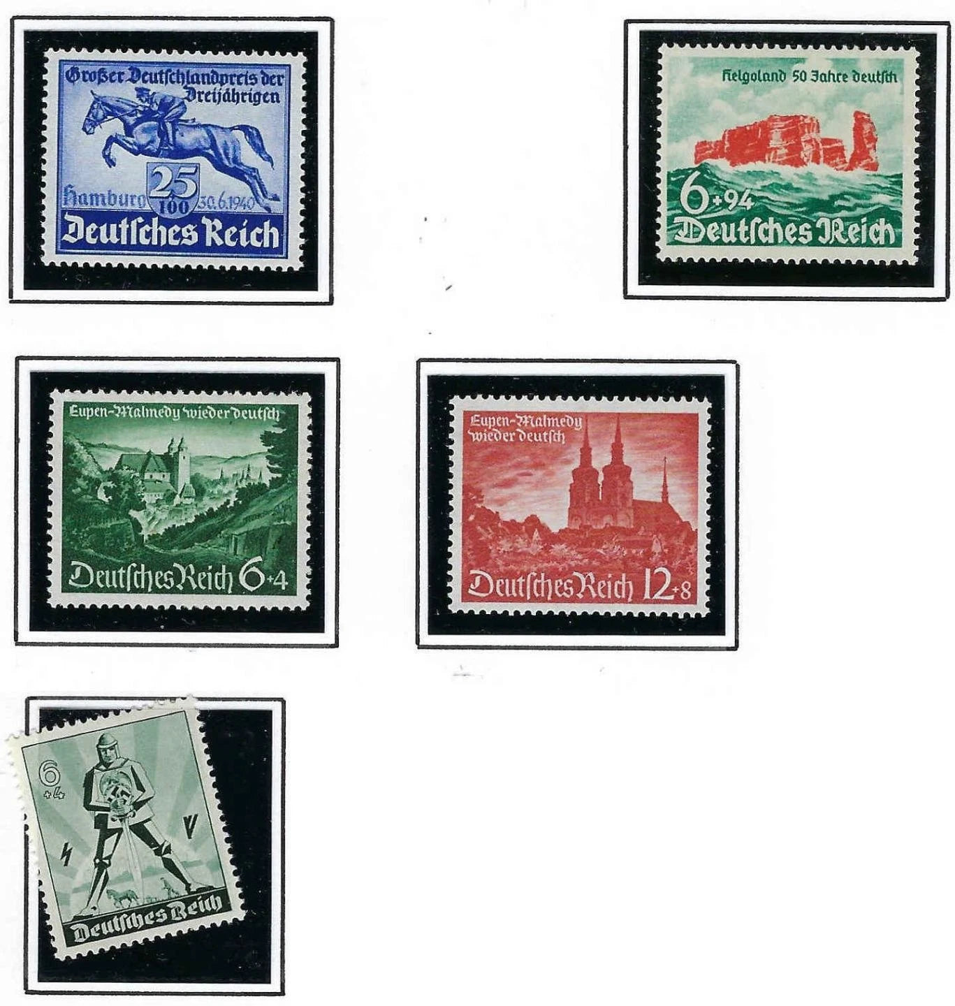 1940 Germany - Sc# B171-B172,B174-B176 -MNH, Undisturbed OG - Post Office Fresh!