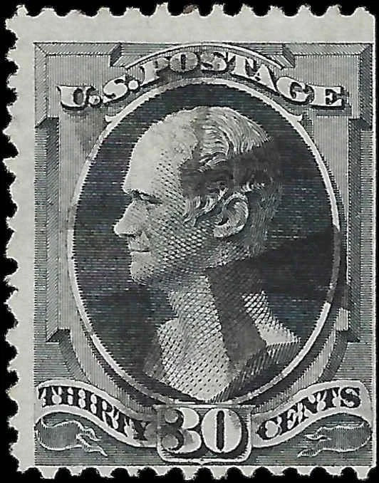 1881 USA - Scott 190 - 30c - 4 Margins - Light Fancy Cancel - Solid