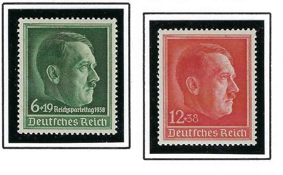1938 Germany Set - Sc# B118, B120 - MNH, Undisturbed OG - All Post Office Fresh!