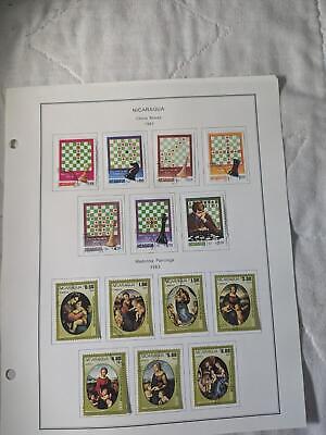 1982-89 Nicaragua on Pages - Used - Well Filled - See ~71 Photos