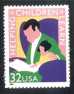 1997 Helping Children Learn Single 32c Postage Stamp, Scott3125, MNH, OG