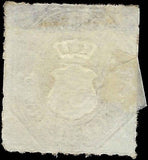 c1864 Mecklenburg-Strelitz, Germany 3sg - Scott 6 - MH - Thin Top
