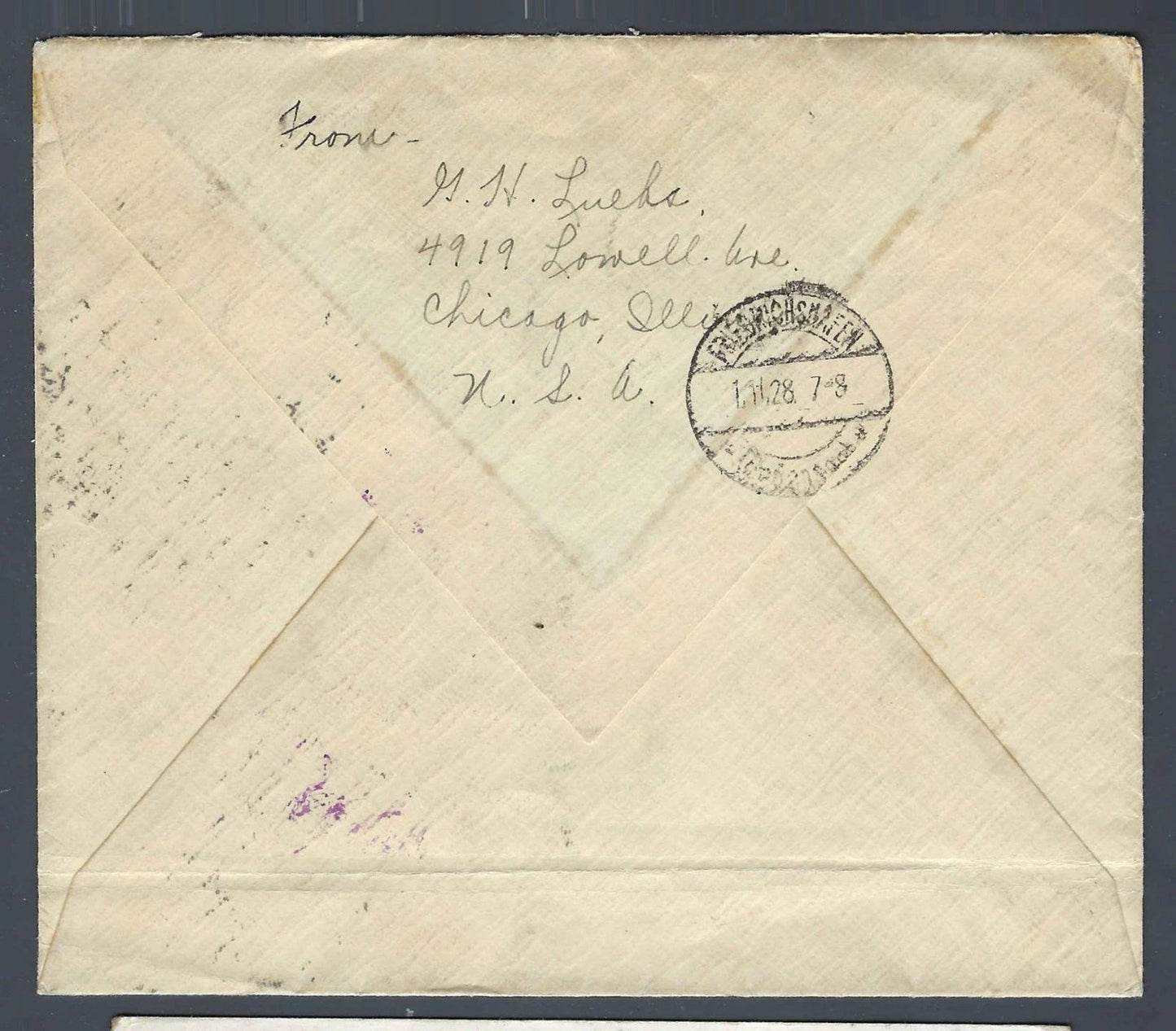 1928 Graf Zeppelin LZ-127 Cover Chicago C9 Plate Block Strip + C11 $1.05 Rate