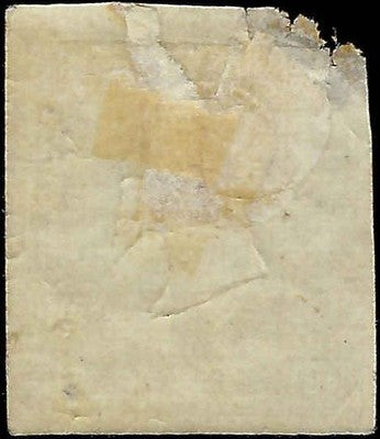 1861 Two Sicilies, Italy 20g Stamp - Scott 26 - Corner Flaw - Cat-$425!