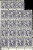 1918 USA Scott 530 3c Washington Block of 19 - MNH - READ