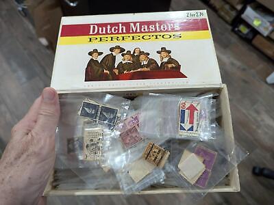 VEGAS - Cigar Box Full of Used USA Stamps in Plastic Bags - Many Different