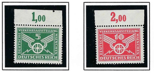 1925 Germany Set - Sc# 345-346 - MNH, Undisturbed OG - All Post Office Fresh!