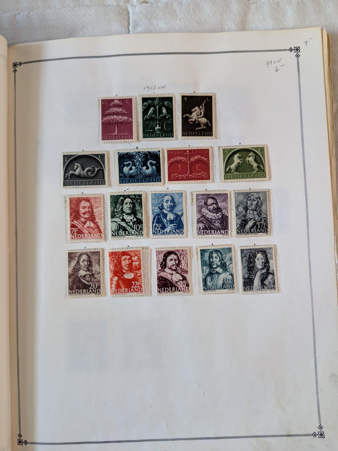 Netherlands Collection Early to ~1973 on Scott Pages - Mint & Used ~47 Photos