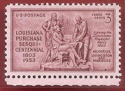 1953 Louisiana Purchase 150th Anniv. Single 3c Postage Stamp -Scott 1020 MNH.OG