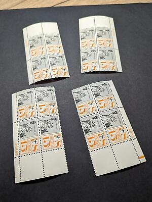 1961 Statue of Liberty Airmail Plate Block Set of 4 Plate #26886 - Scott C63 - MNH