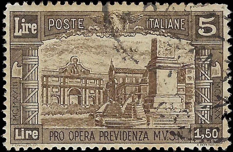 1930 Italy Semi Postal- Scott B38 - Canceled with Gum - Cat= $450 with Cancel