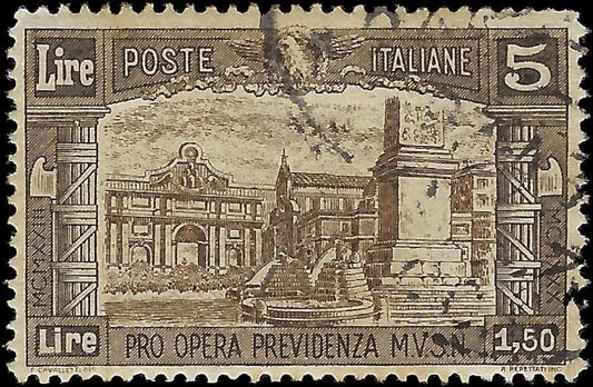 1930 Italy Semi Postal- Scott B38 - Canceled with Gum - Cat= $450 with Cancel